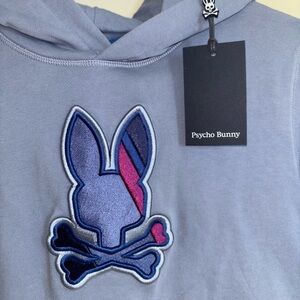 Psycho Bunny Purple Hoodie with Logo Girls Size 10/12 With Tag